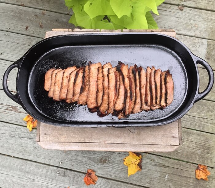 Grilled London Broil Marinated with Rose's Lime Juice photo by Kathy Miller