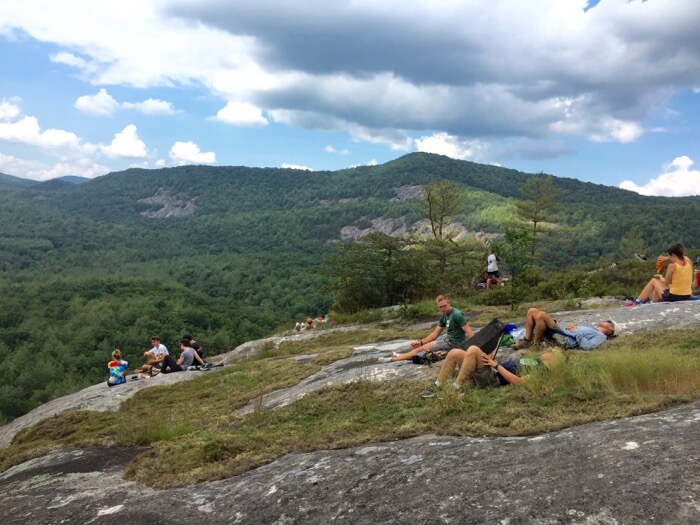 View looking at Salt Rock Gap and Black Mountain from Little Green Mountain photo by Kathy Miller