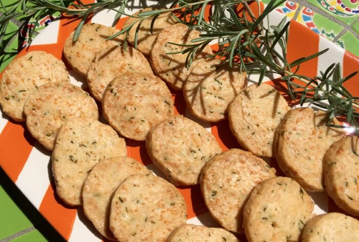 Parmesan and Rosemary Wafers photo courtesy Joy McCabe