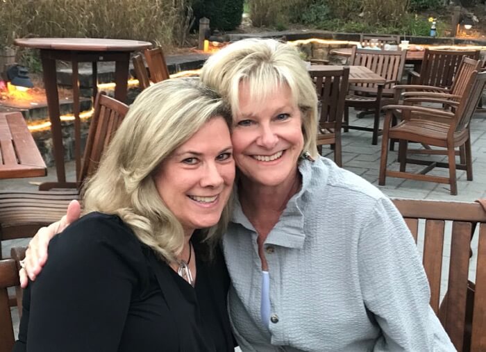 Laura and Kathy at High Hampton Inn Tavern in Cashiers, NC photo by Kathy Miller