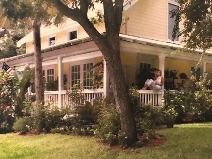 Marth Boyle at Yellow Cottage in Old Town, Fernandina, FL photo by Martha Boyle