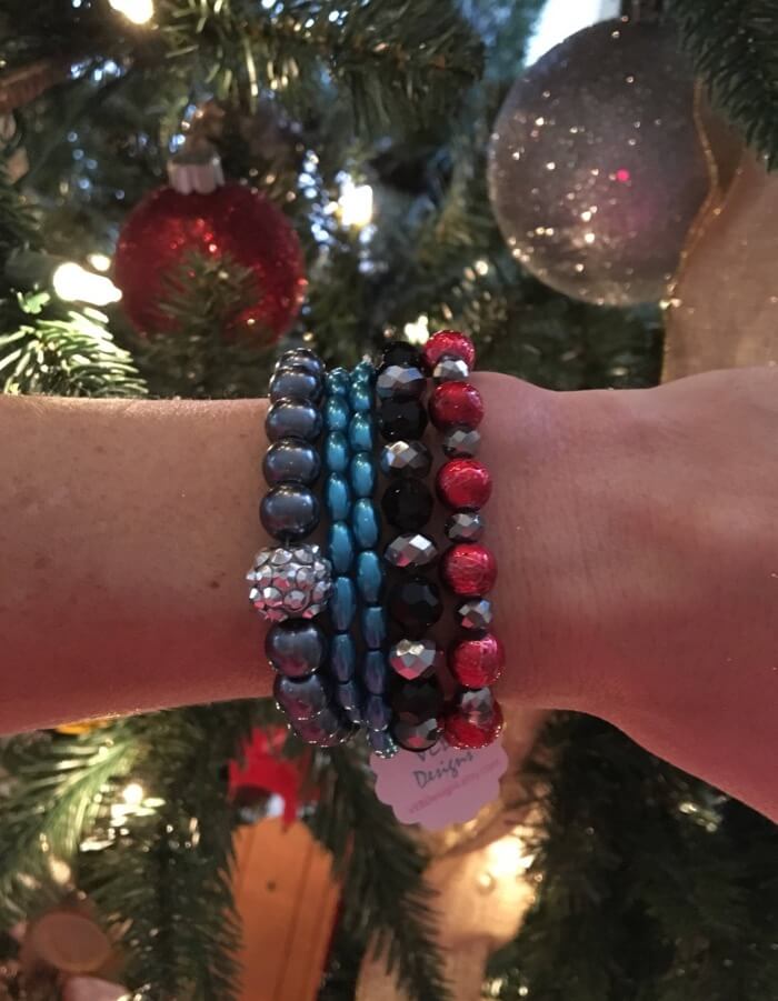 Holiday Sparkle Stack of 5 Bracelets