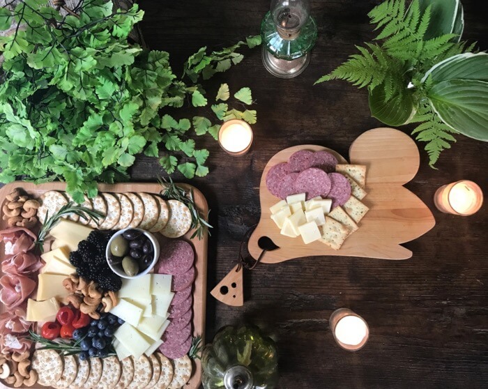 2 cheese boards photo by Kathy Miller