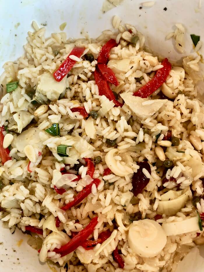 Italian White Rice Salad photo by Kathy Miller