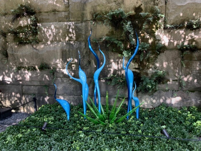 Blues- Pergola Garden Fiori-Chihuly at Biltmore photo by Kathy Miller