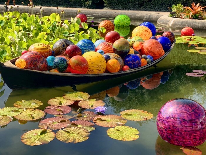 Float Boat-3 Chihuly at Biltmore photo by Kathy Miller