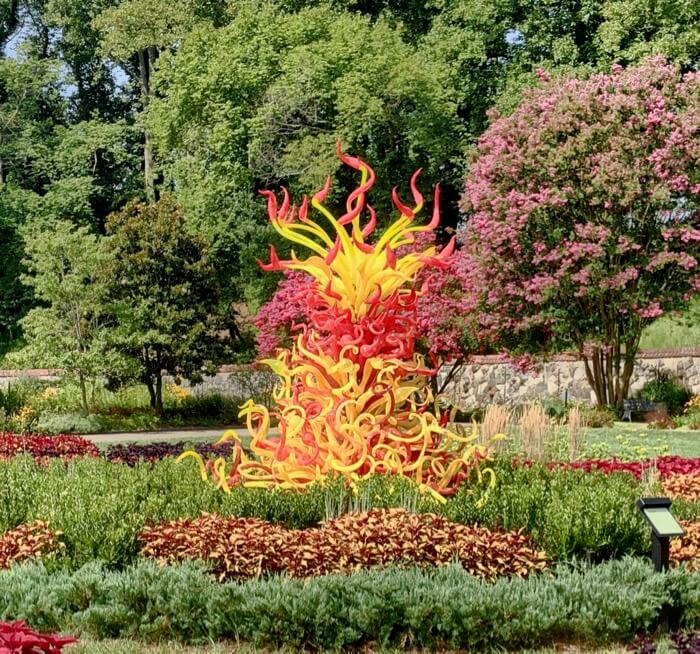 Paintbrush Tower 2014- Chihuly at Biltmore photo by Kathy Miller