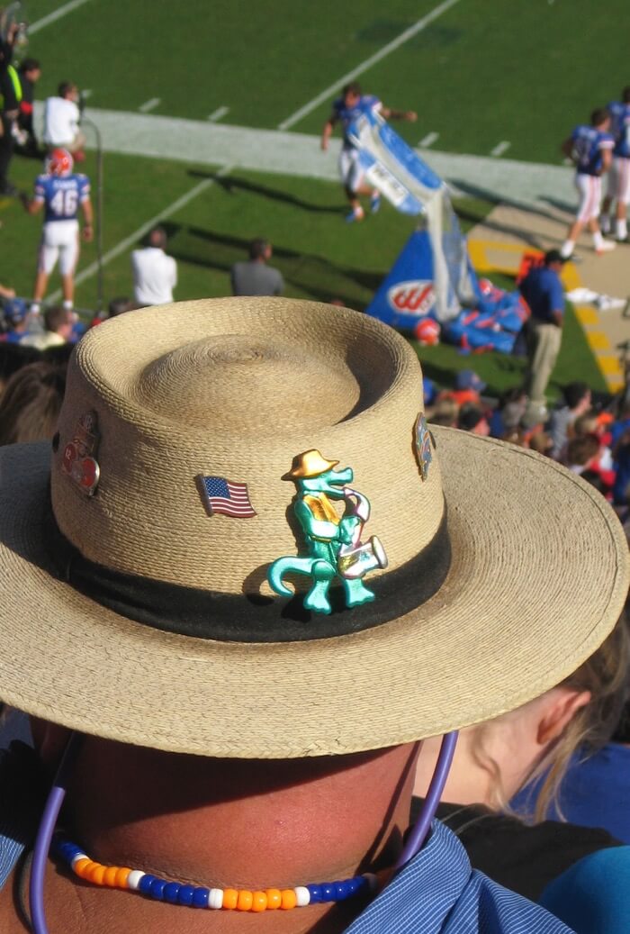 Another Florida/Georgia game...Gator hat photo by Kathy Miller