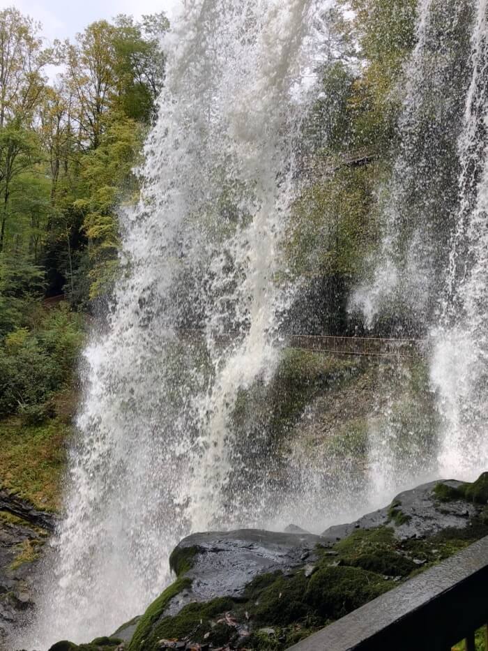 Dry Falls not so dry, Highlands, NC photo by Kathy Miller