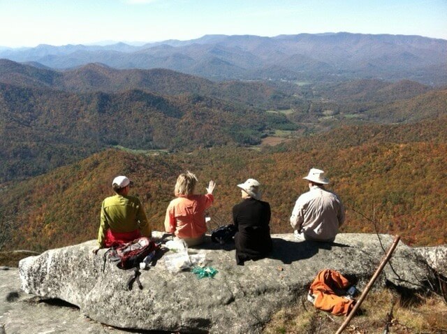 Fall Hike in NC mountains photo by Kathy Miller