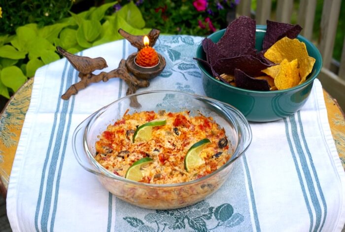 Kathy's Hot Artichoke Dip with Black Olives and Rotel's Tomato and Green Chilis photo by Kathy Miller