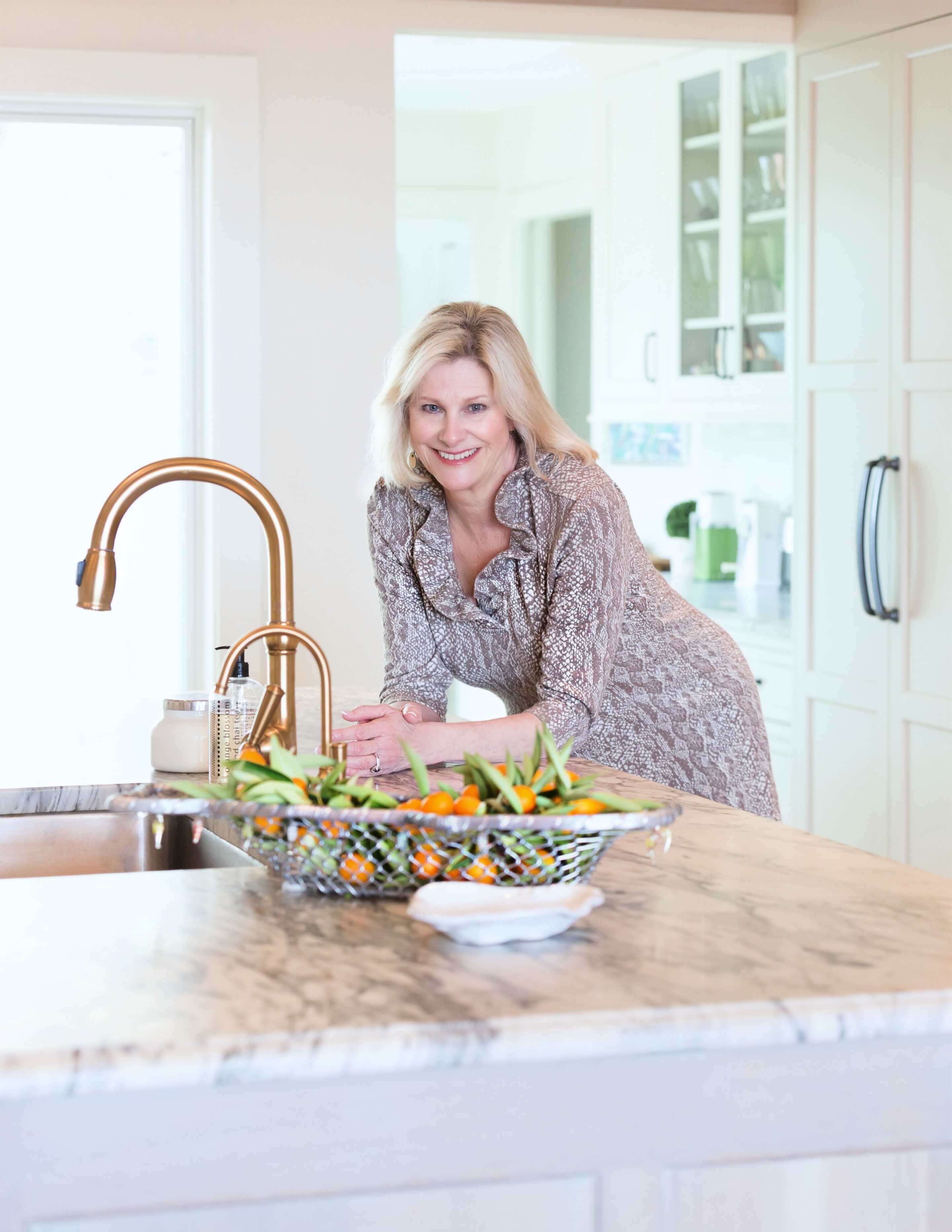 Kathy Miller in the kitchen photo by Susan Scarborough