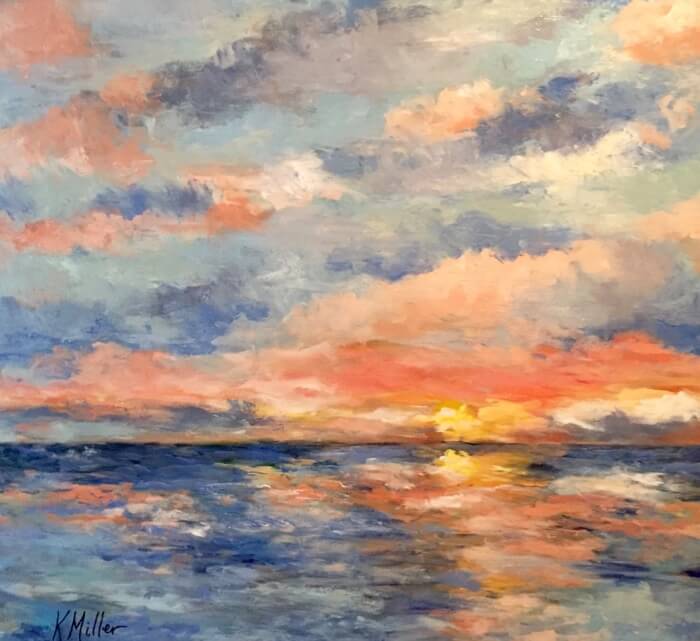 Amelia Sunrise Original painting by Kathy Miller