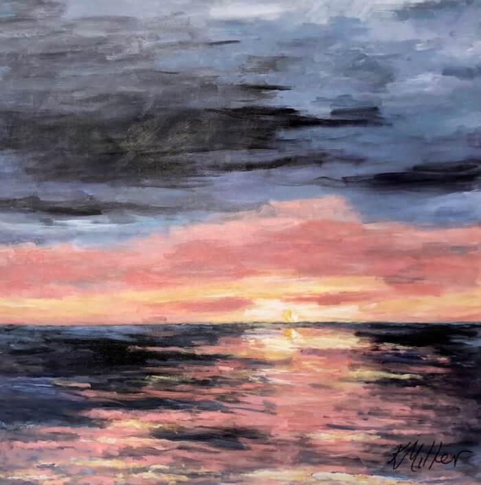 Amelia Sunrise II original painting by Kathy Miller