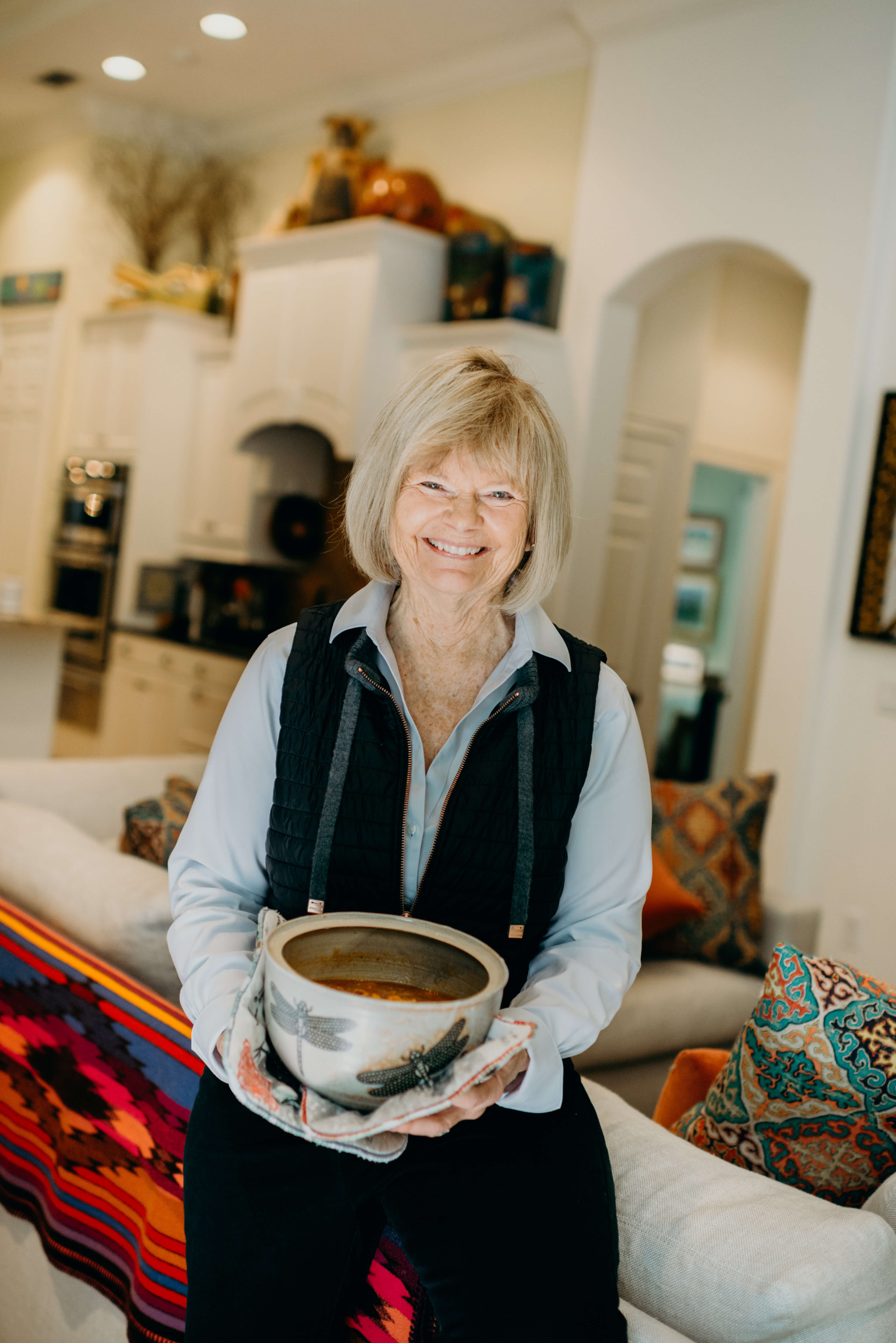 Becky Grimes with Hamburger Vegetable Soup 