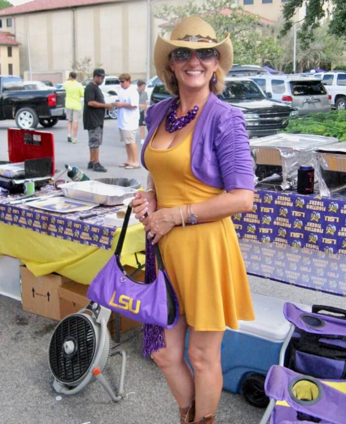 LSU Cowgirl fan photo by Kathy Miller