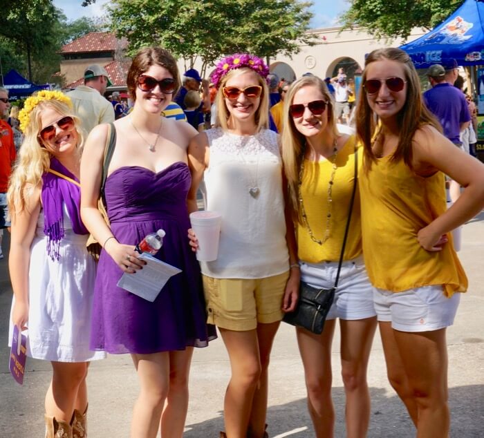 LSU flower power girls photo by Kathy Miller