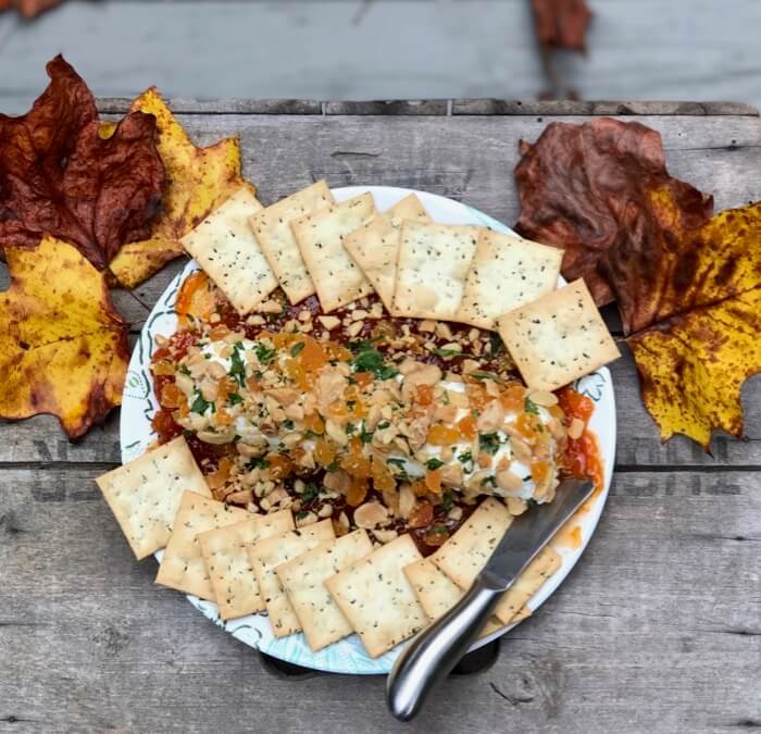 Apricot and Almond Goat Cheese Spread