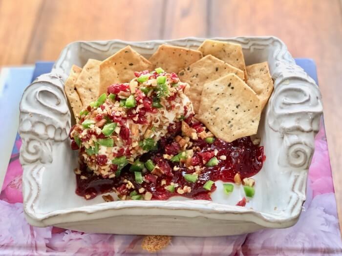 Cranberry, Pecan and Jalapeno Goat Cheese Spread photo by Kathy Miller