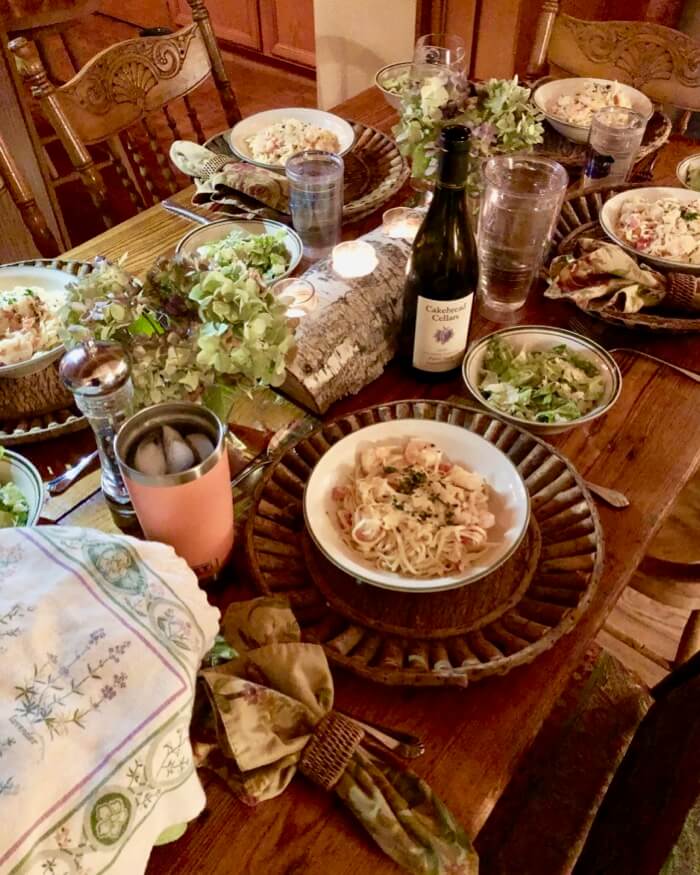 Shrimp and Champagne Pasta photo by Kathy Miller