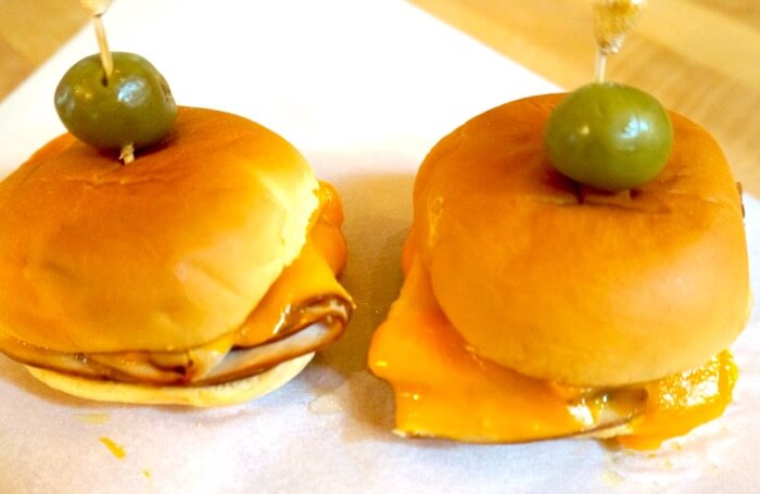 Tennessee Slider, Turkey and Smoked Cheddar Cheese photo by Kathy Miller