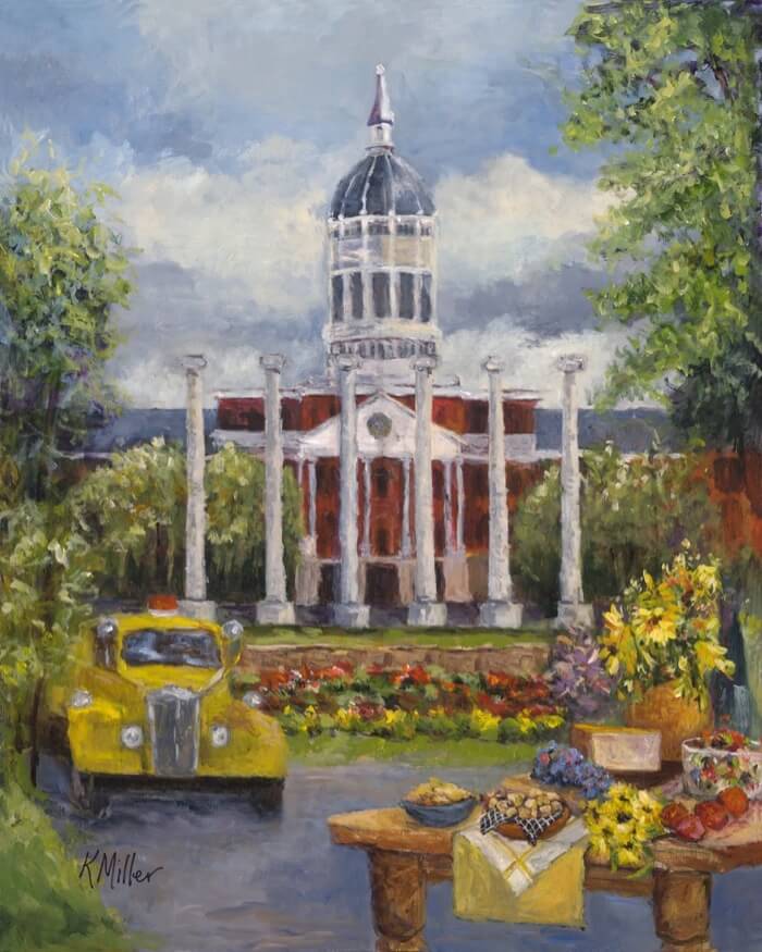 University of Missouri, Tailgating In The Zoo painting by Kathy Miller