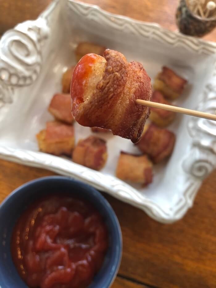 Bacon Wrapped Tater Tots photo by Kathy Miller