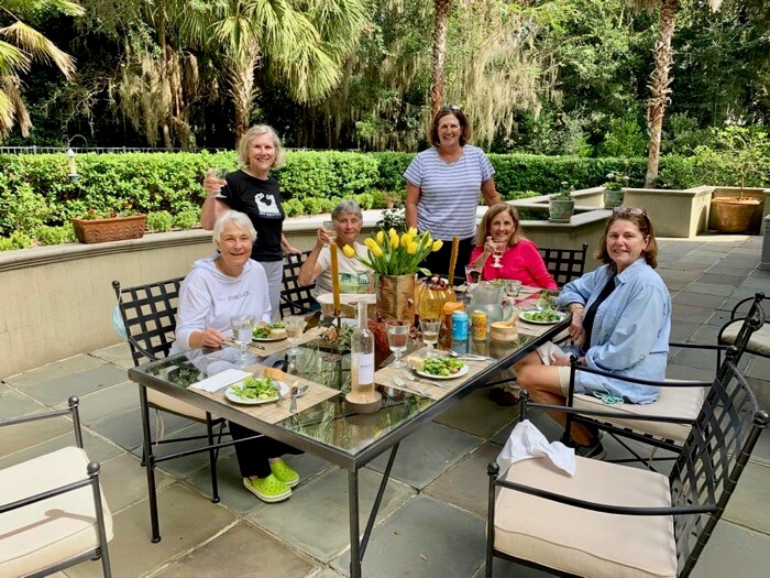 French luncheon at Marx home