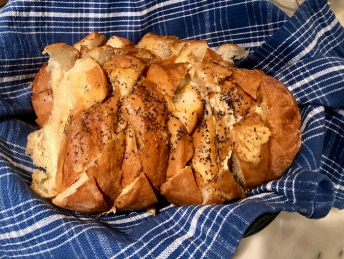 Deanni's Bread with butter, French dijon mustard and poppy seeds photo by Kathy Miller