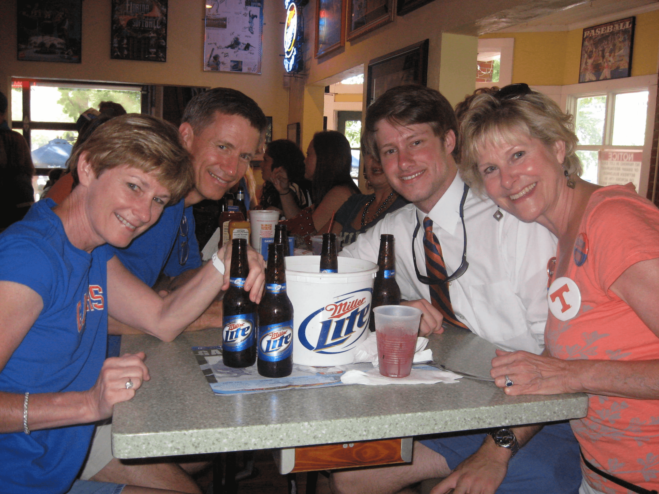 It's Miller Time before Tennessee/Fl game photo by Kathy Miller