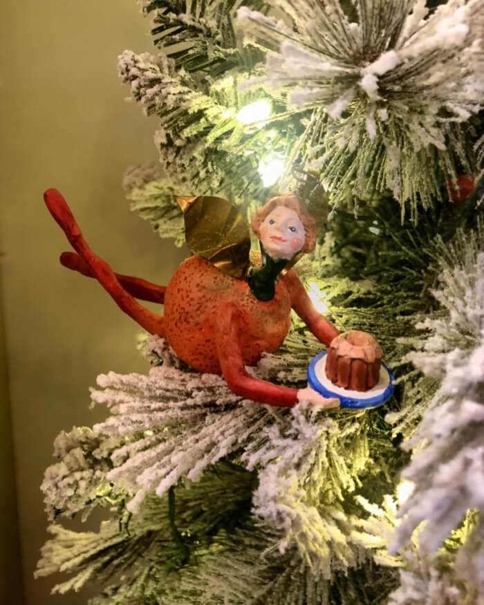 Orange Fairy ornament