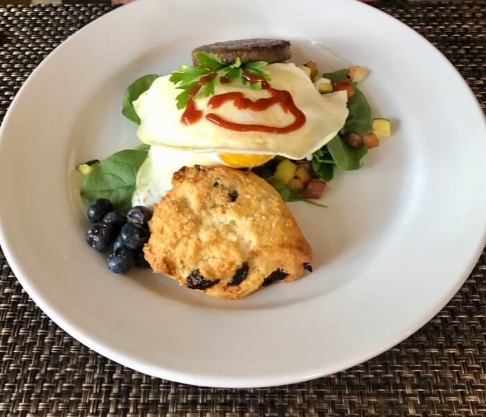 Poached Eggs with Hot Sauce photo by Kathy Miller