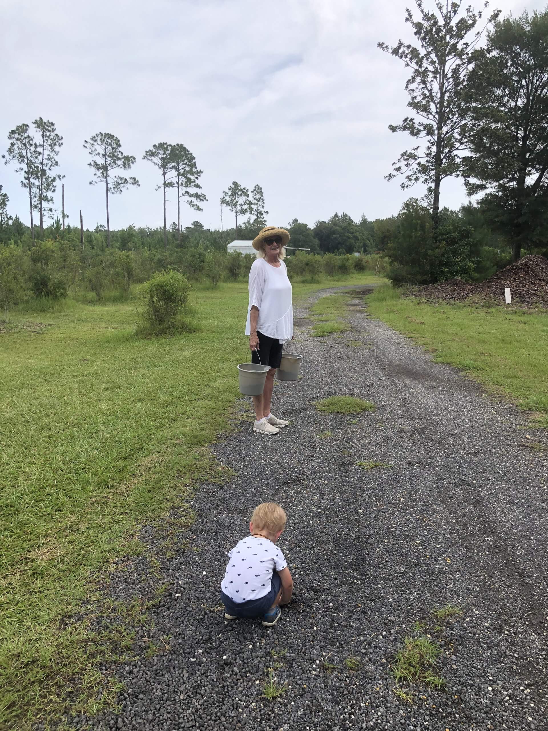 playing with rocks 