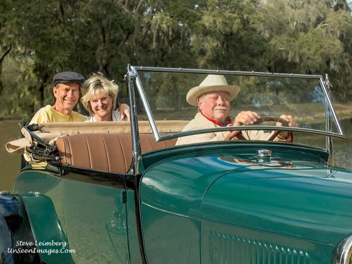 Kathy and Dave Miller and Driver Mike photo by Steve Leimberg