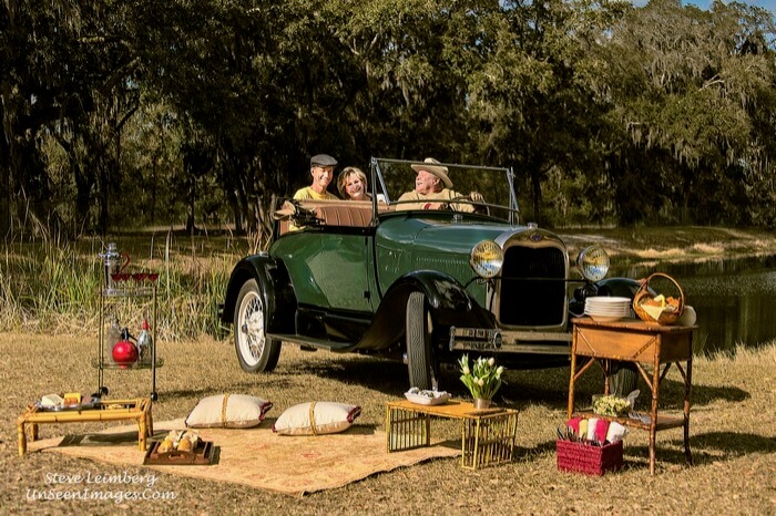 Picnic In The Grass with a 1928 Model A photo by Steve Leimberg