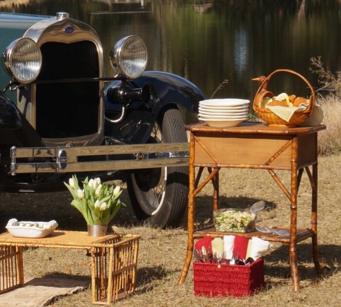 Picnic with a Model A and lemon fried chicken photo by Kathy Miller