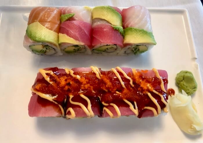 Spicy Girl Rainbow Roll photo by Kathy Miller