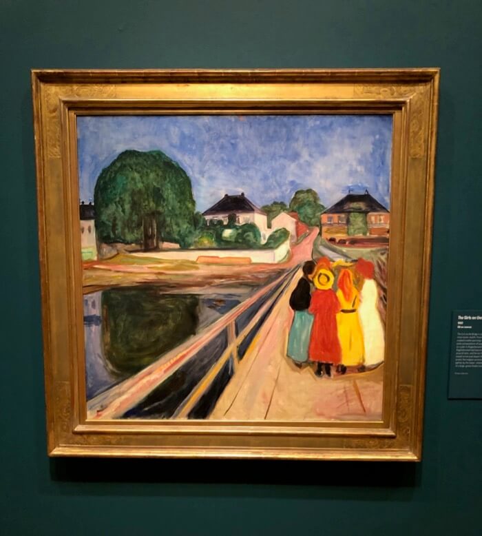 Edvard Munch "The Girls on the Bridge" photo by Kathy Miller