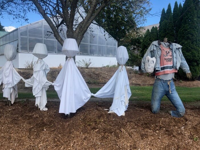 Lampshade ghosts photo by Kathy Miller