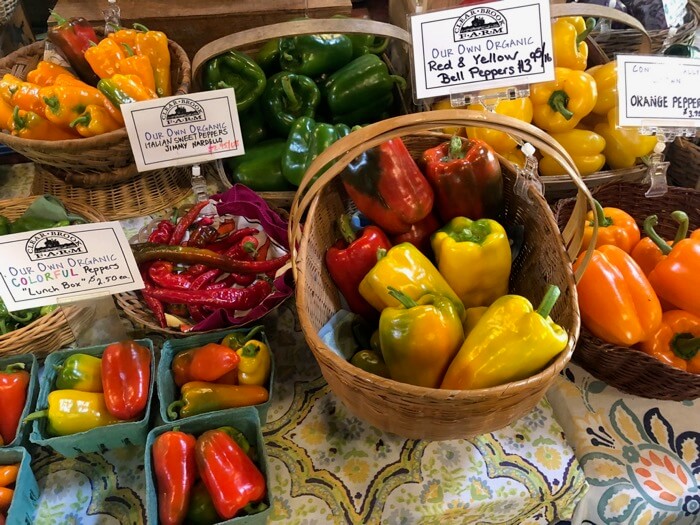 Peppers at Clear Brook Farm photo by Kathy Miller