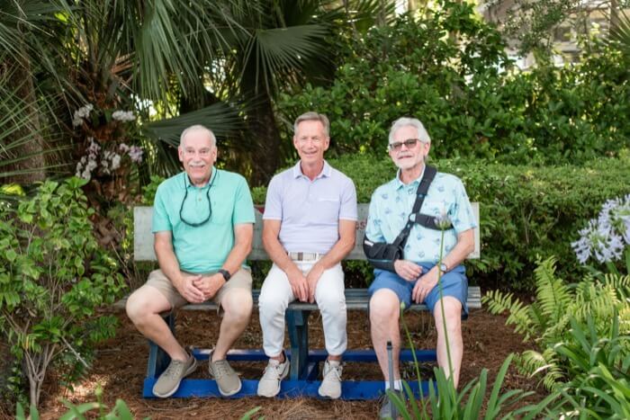 Rob, Dave and Curt on the PBR bench
