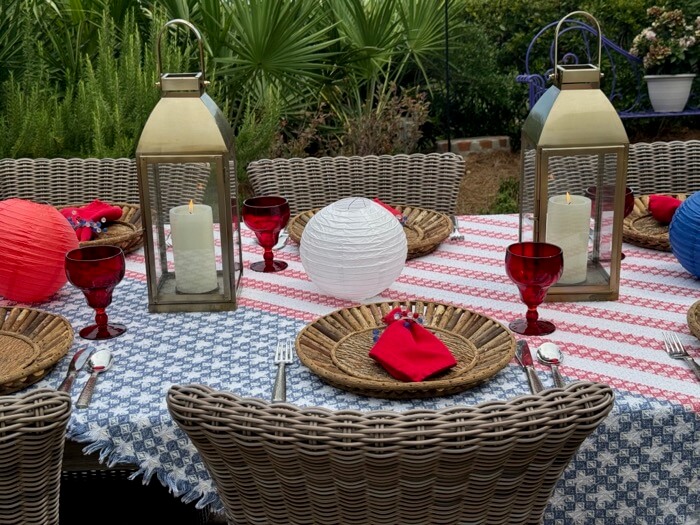 Memorial Day table setting 2 
