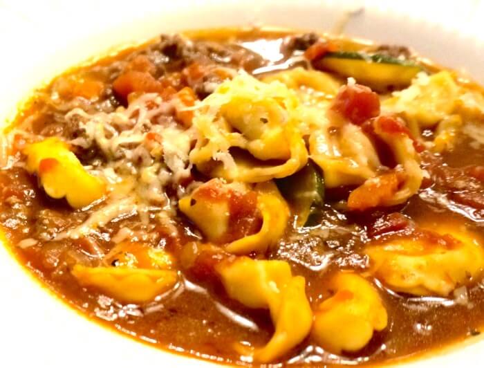 Sausage Tortellini Soup photo by Kathy Miller
