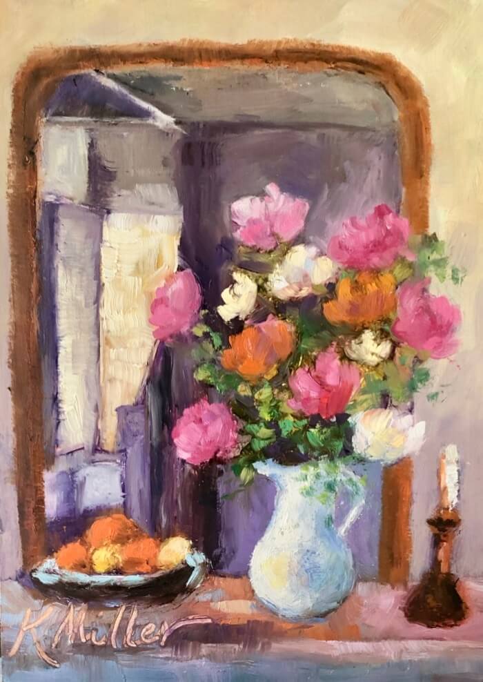 A Cottage Interior original painting by Kathy Miller